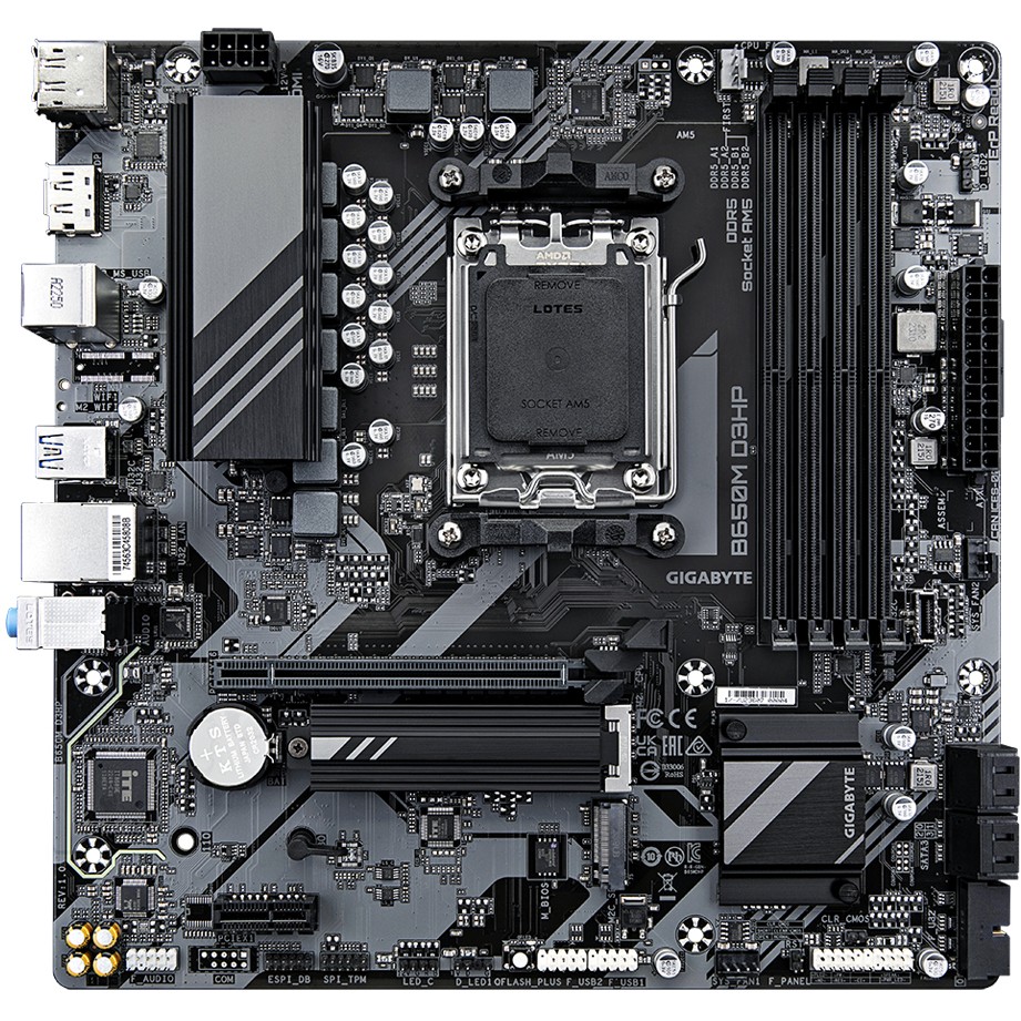 GIGABYTE B650M D3HP, DDR5, SATA3, USB3.2Gen1, DP, 2.5GbE, AM5 mATX-11