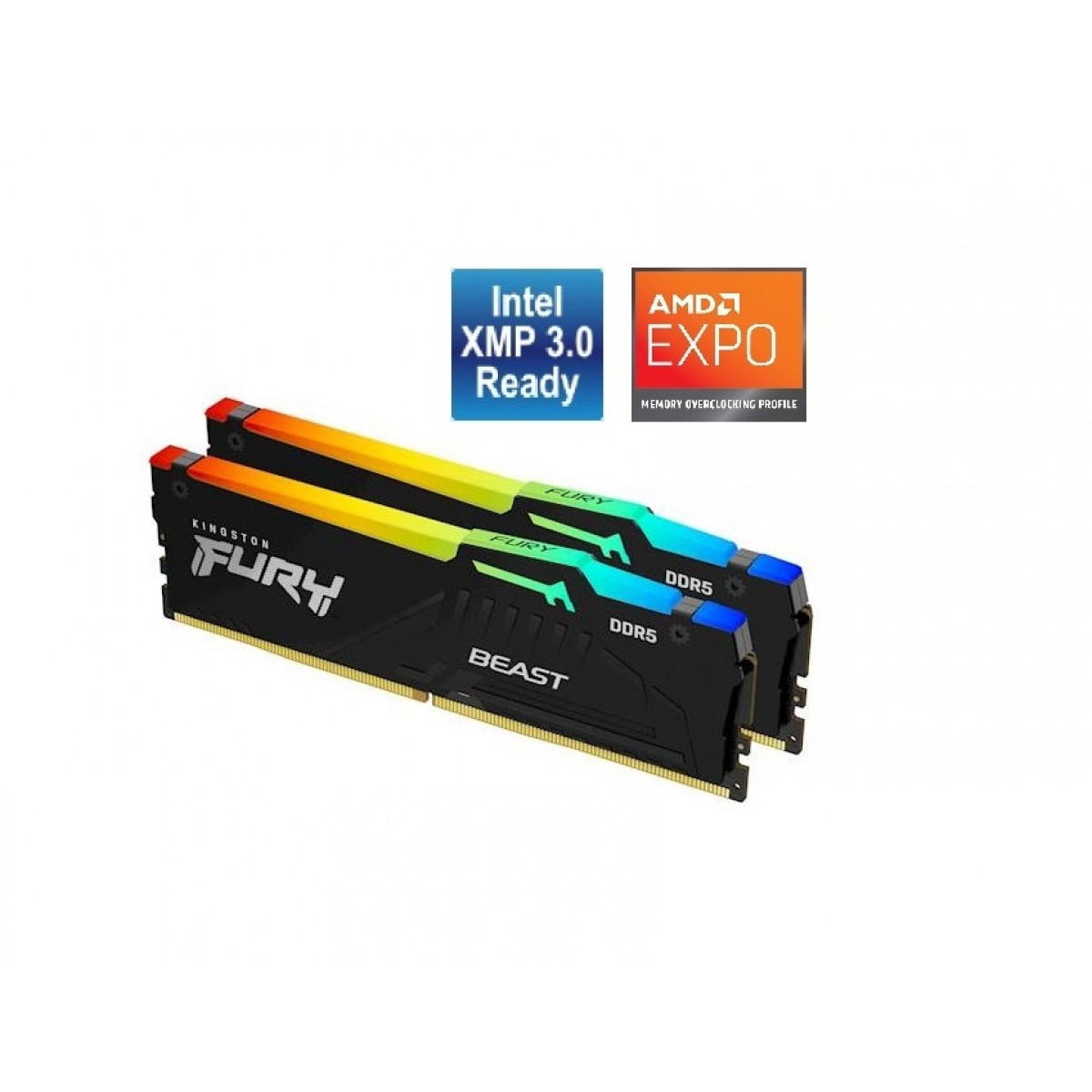 RAM KINGSTON FURY Beast RGB EXPO (32GB, 6000MT/s, DDR5, CL30, DIMM, Kit of 2)-2