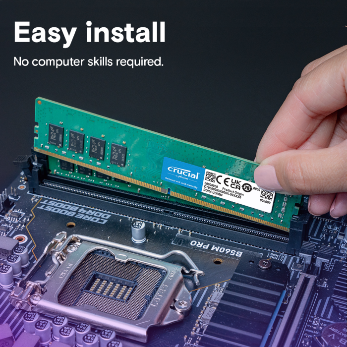Crucial DRAM 16GB DDR4-3200 UDIMM, EAN: 649528903624-5