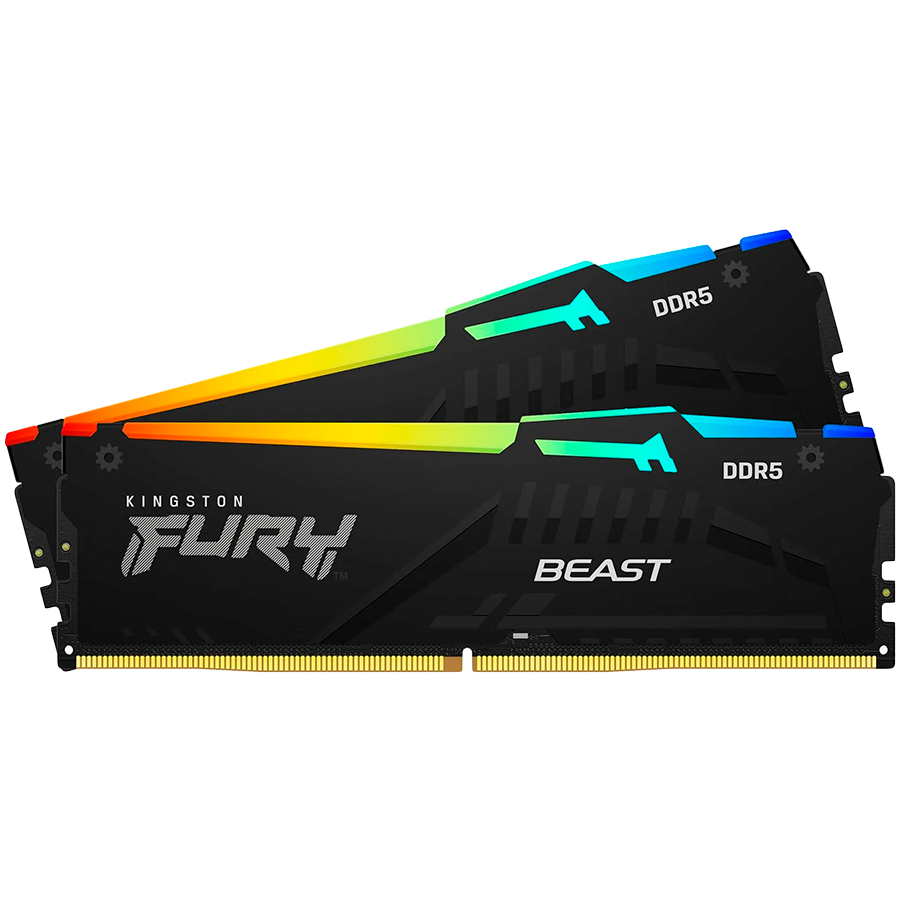 RAM KINGSTON FURY Beast 16GB (8GBx2, 5200MHz, DDR5, CL40, DIMM 288-pin)