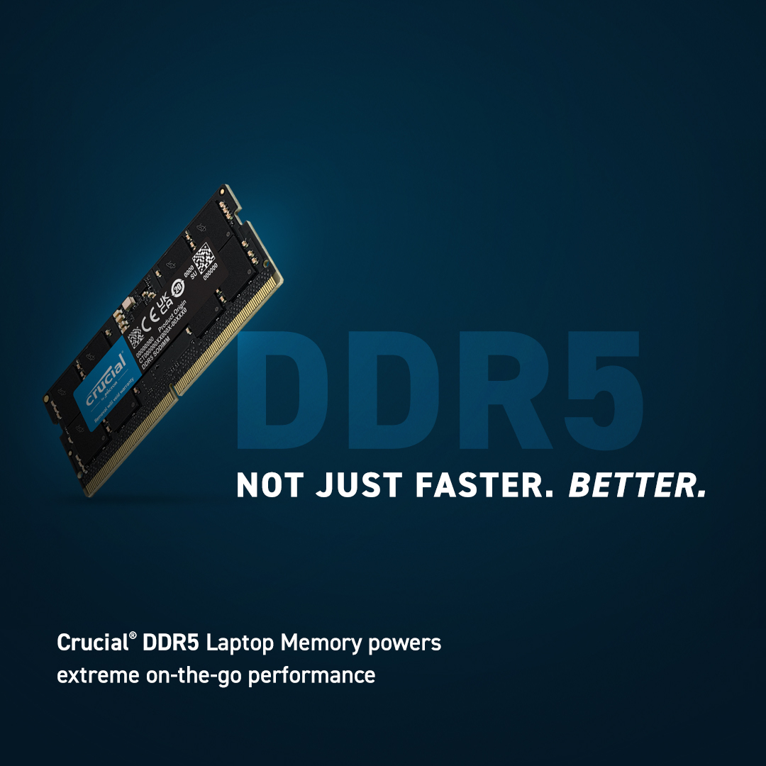 RAM CRUCIAL 8GB DDR5-5600 SODIMM CL46 (16Gbit)-2