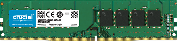 Crucial 8GB DDR4-2400 UDIMM CL17 (8Gbit), EAN: 649528776389-2