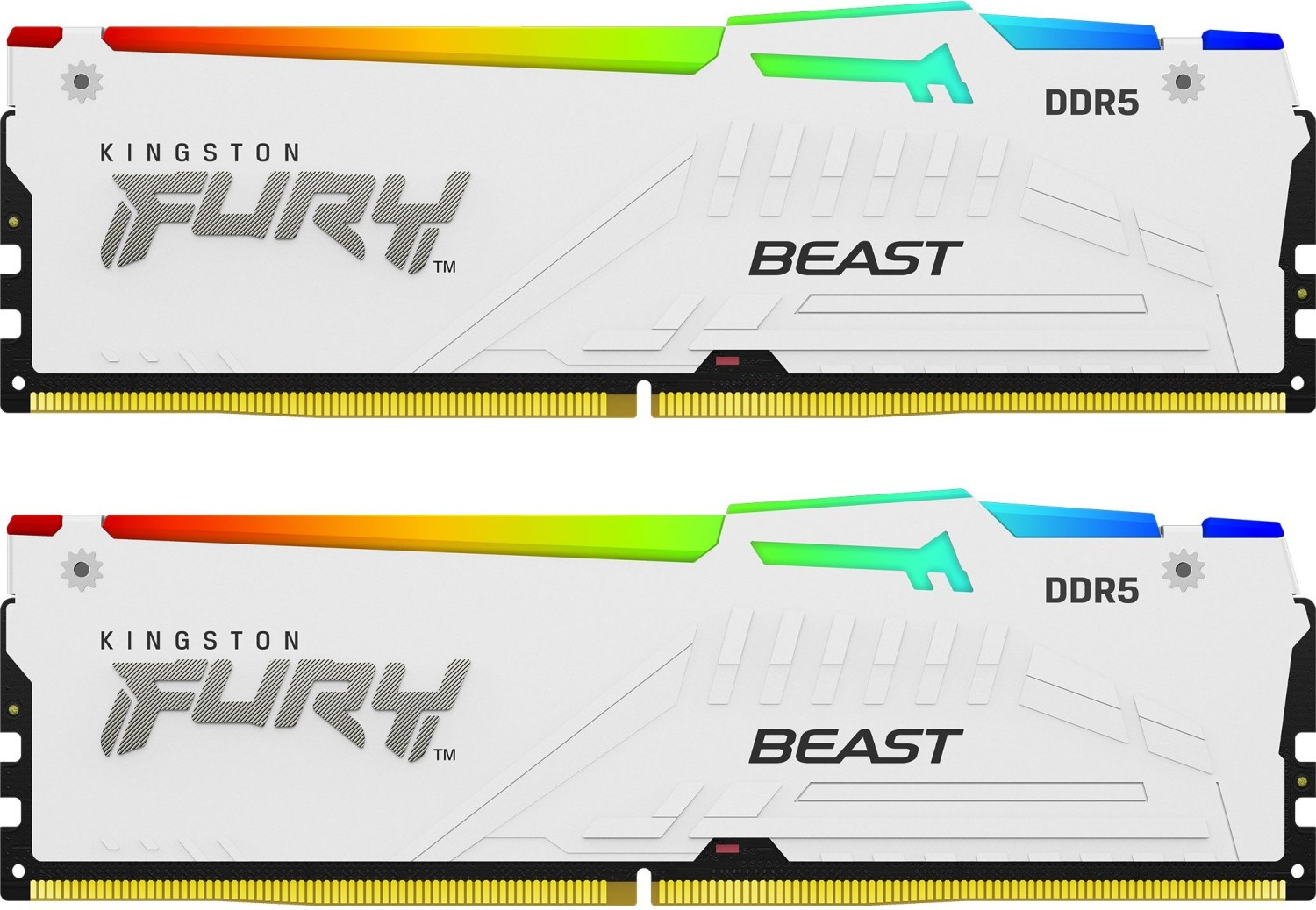 RAM KINGSTON FURY Beast White RGB EXPO (32GB, 5600MT/s, DDR5, CL36, DIMM, Kit of 2)-0