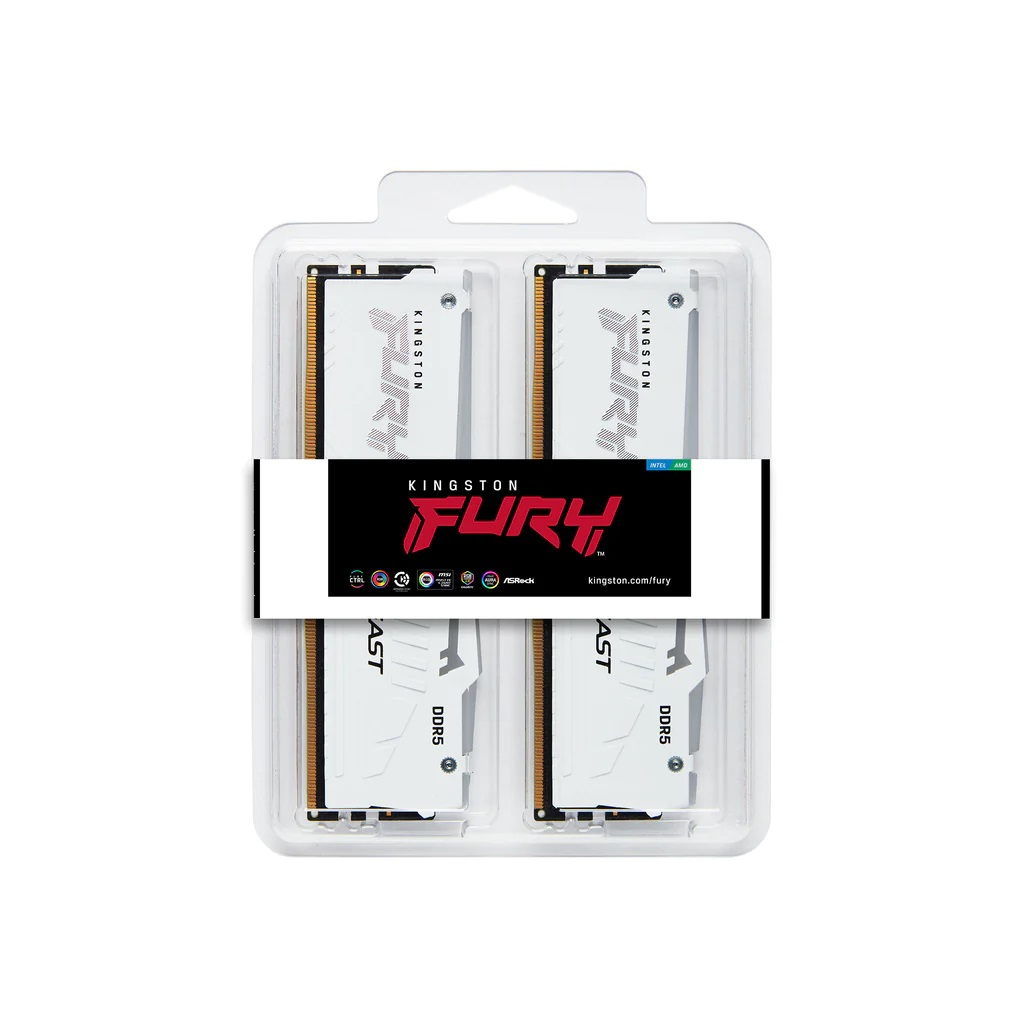 RAM KINGSTON FURY Beast White RGB EXPO (32GB, 5600MT/s, DDR5, CL36, DIMM, Kit of 2)-2