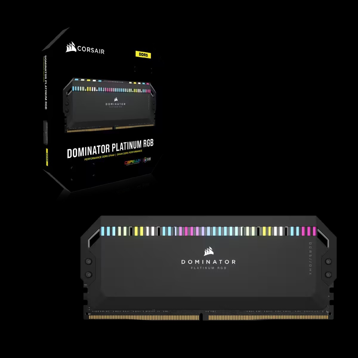 Corsair DDR5 32GB (2x16GB) Dominator Platinum RGB DIMM 6400MHz CL32 crna-6