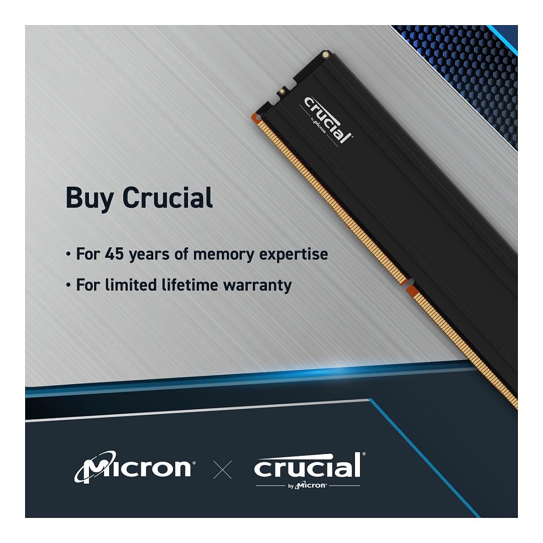 RAM CRUCIAL Crucial DDR5 48GB Pro DIMM 5600MHz CL46-6