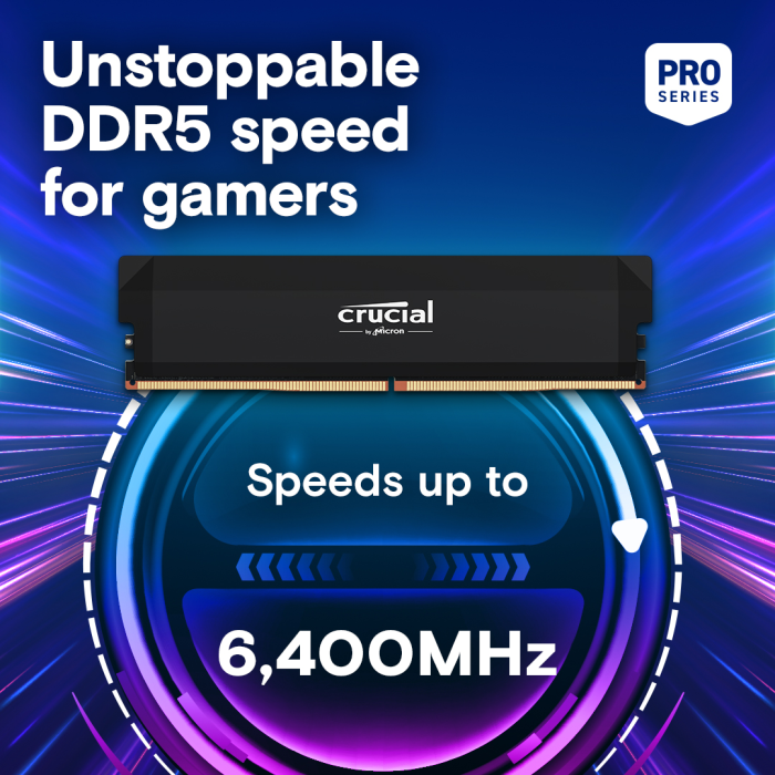 Crucial Pro 32GB Kit (2x16GB) DDR5-6000 UDIMM CL48 (16Gbit), EAN: 649528939692-2