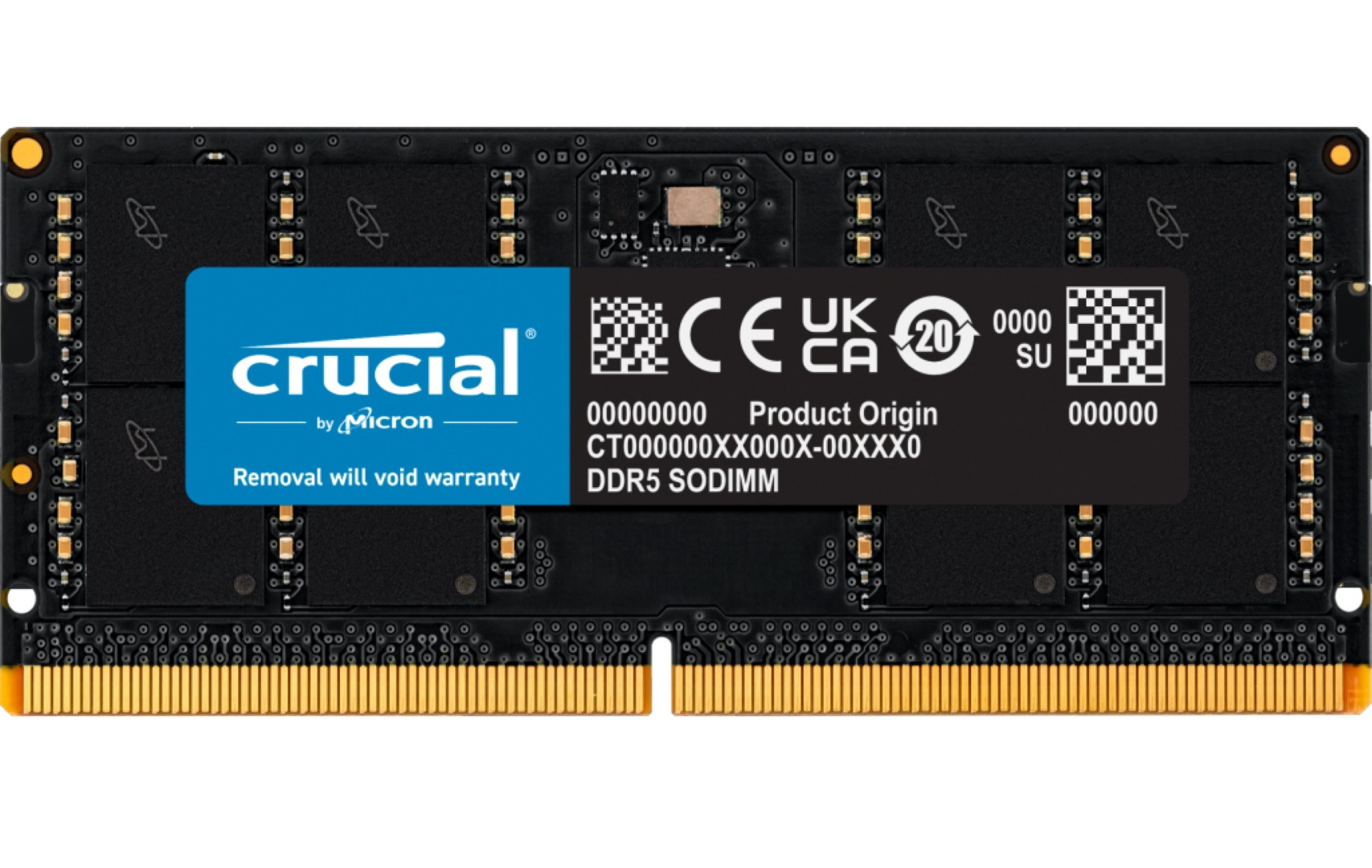 Crucial 32GB DDR5-5600 SODIMM CL46 (16Gbit), EAN: 649528929952-1