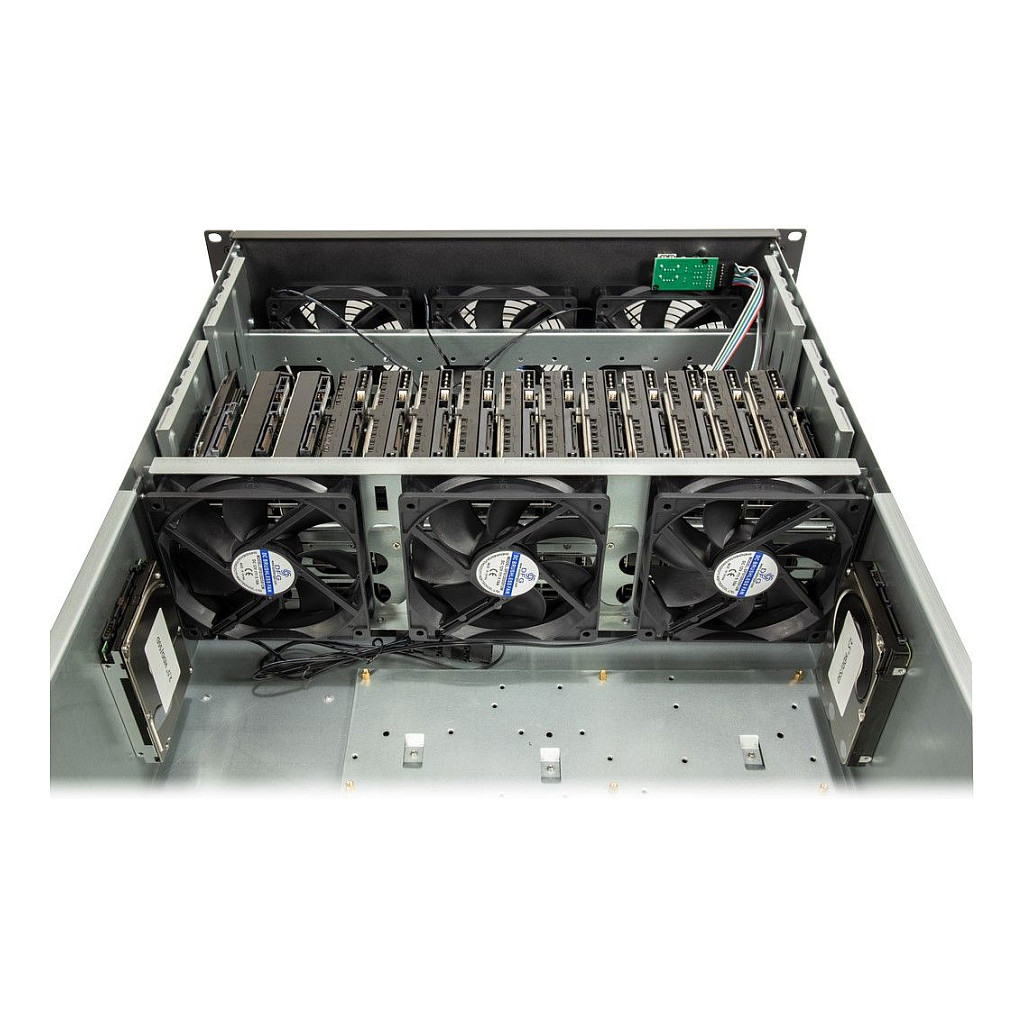 Kućište INTER-TECH 4F28 Mining Rack (4U, 19")-7