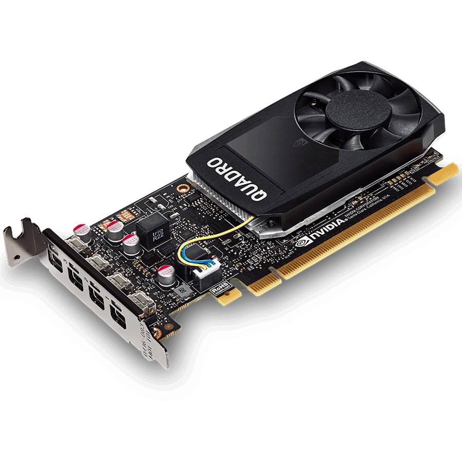 PNY NVIDIA QUADRO P1000 4GB GDDR5, 128-bit, PCIEx16 3.0, mini DP 1.4 x4, Active cooling, TDP 47W, LP, Retail (4 × mDP to DP, 1 x mDP to DVI-D SL, 1 x LP Bracket, 1 × Driver & Quick Installation Guide-0