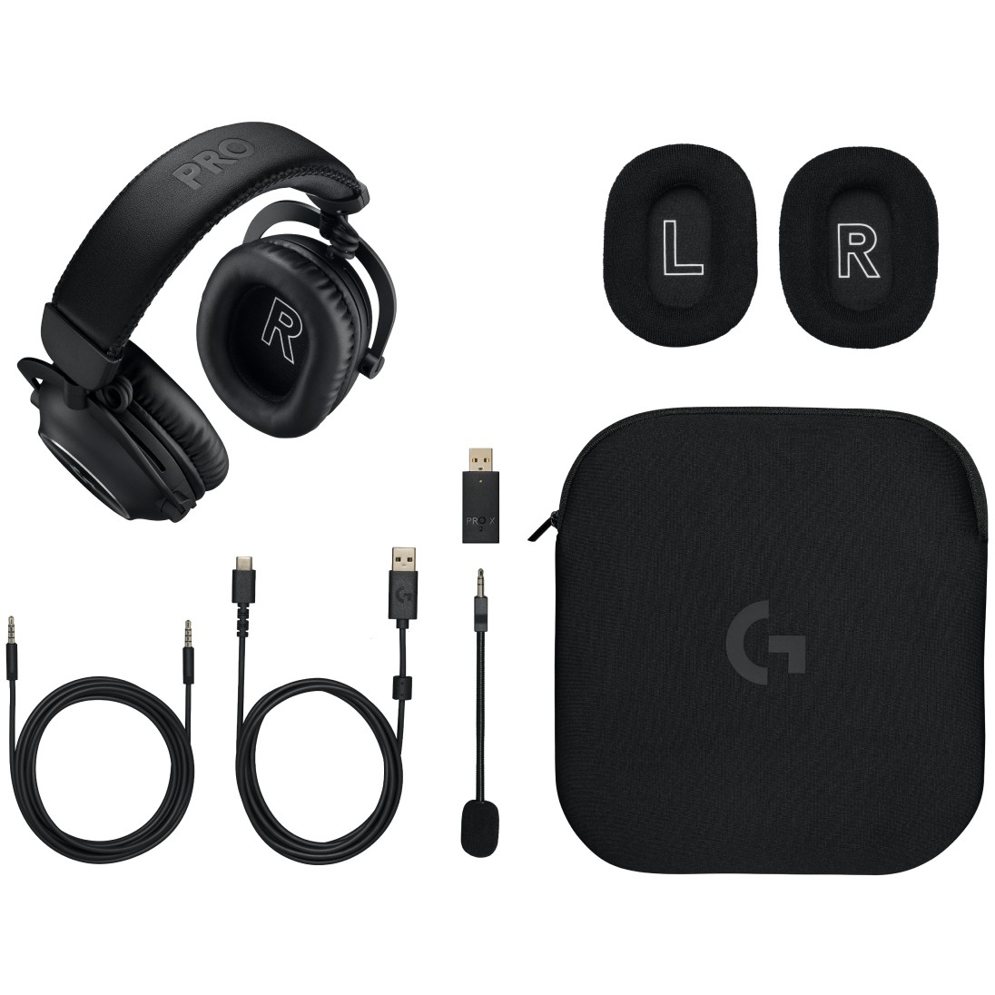 LOGITECH G PRO X2 LIGHTSPEED Wireless Gaming Headset - Blue Mic - crna-16