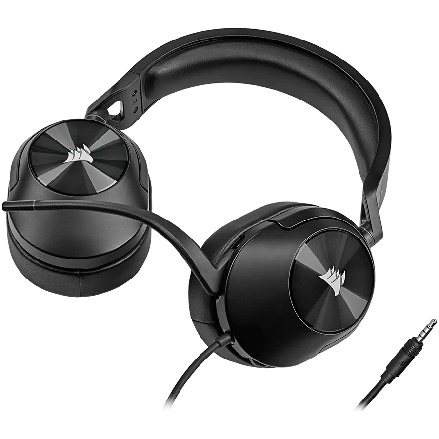 Slušalice CORSAIR HS55 Stereo Carbon (over-ear, žične, 50 mm driveri, Noise Cancelling mikrofon)-1