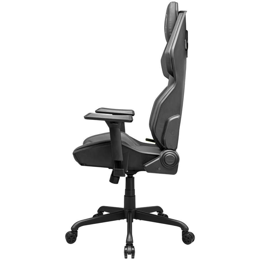 Gaming Chair COUGAR HOTROD BLACK (3D adjustable armrests, backrest height 900 mm, backrest width 450 mm, angled backrest, casing material leatherette, chair depth 590 mm, chair height 1390 mm, chair width 705 mm, maximum suitable weight 136 kg, wheels quantity 5)-4
