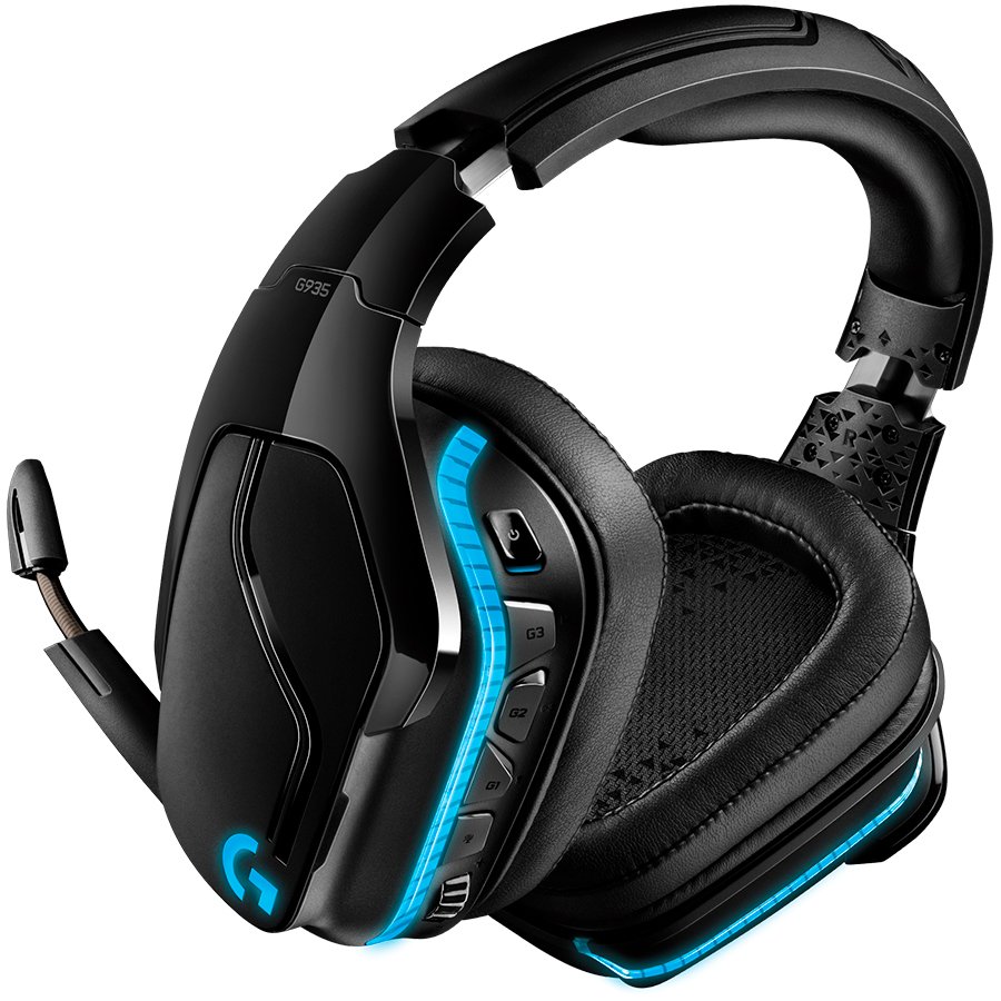 LOGITECH G935 Wireless 7.1 Surround Sound LIGHTSYNC Gaming Headset - 2.4GHZ - EMEA-1
