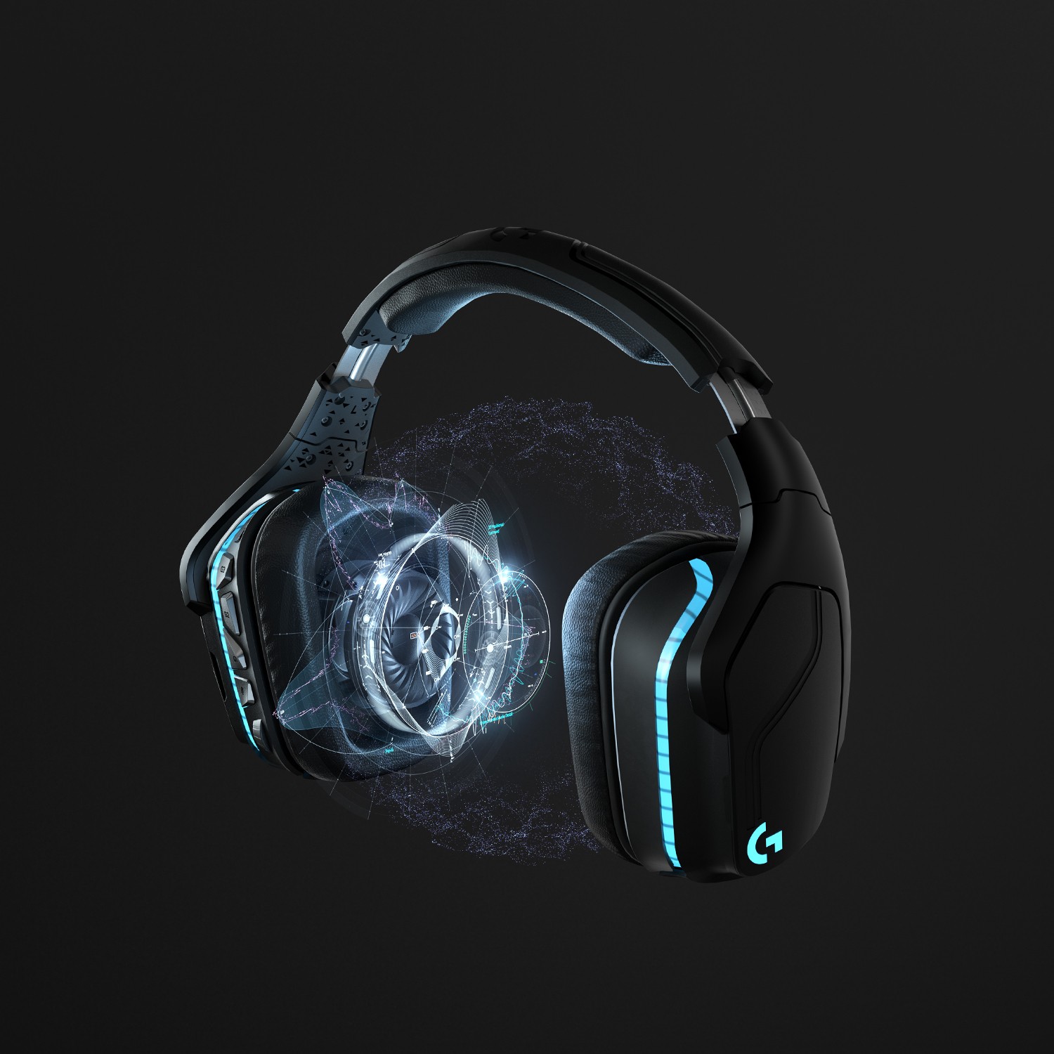 LOGITECH G935 Wireless 7.1 Surround Sound LIGHTSYNC Gaming Headset - 2.4GHZ - EMEA-12
