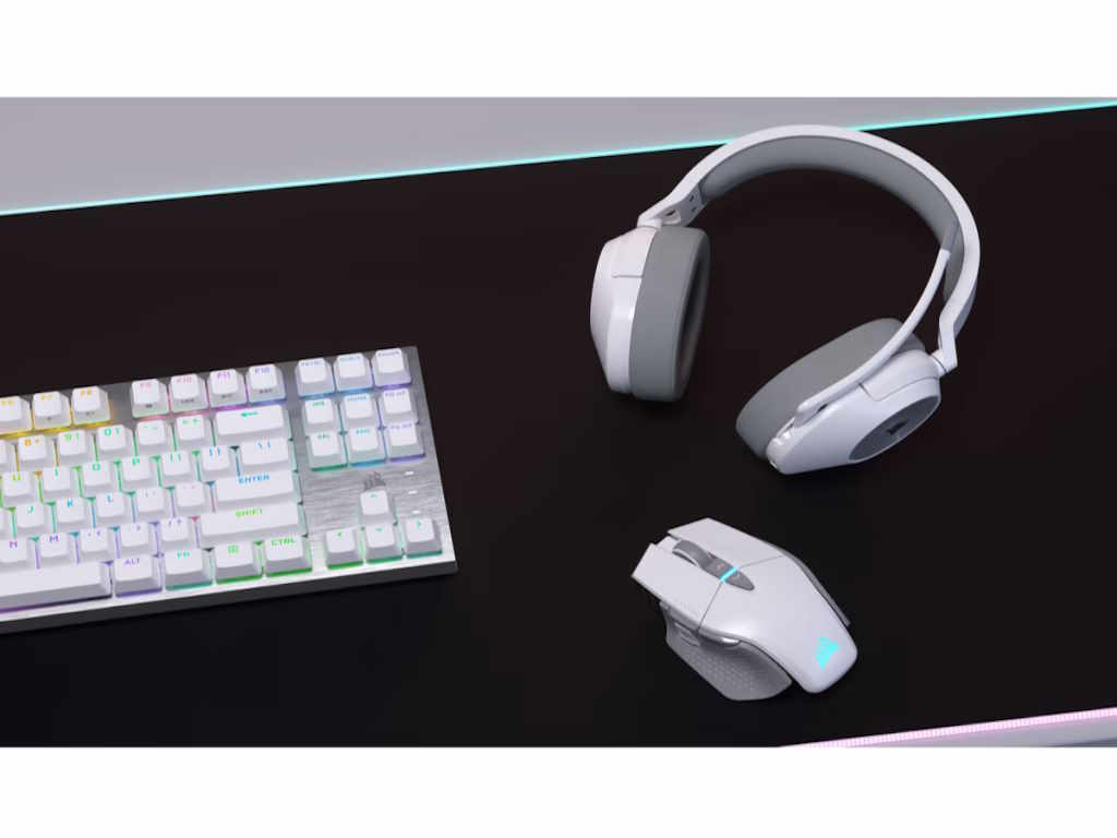 Slušalice CORSAIR HS55 (bežične, on-ear, bijele)-5