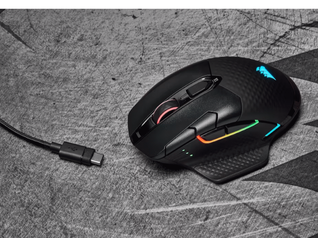 Miš CORSAIR DARK CORE RGB PRO (Bežični, 18000 DPI, Optički, RGB osvjetljenje, Crna)-24