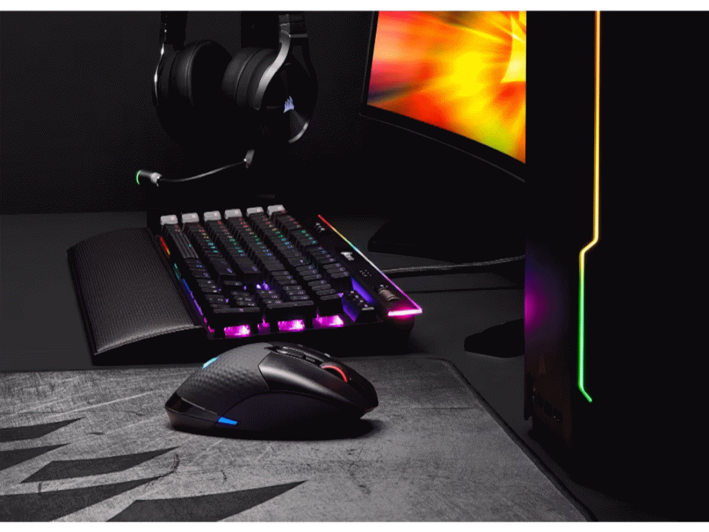 Miš CORSAIR DARK CORE RGB PRO (Bežični, 18000 DPI, Optički, RGB osvjetljenje, Crna)-25
