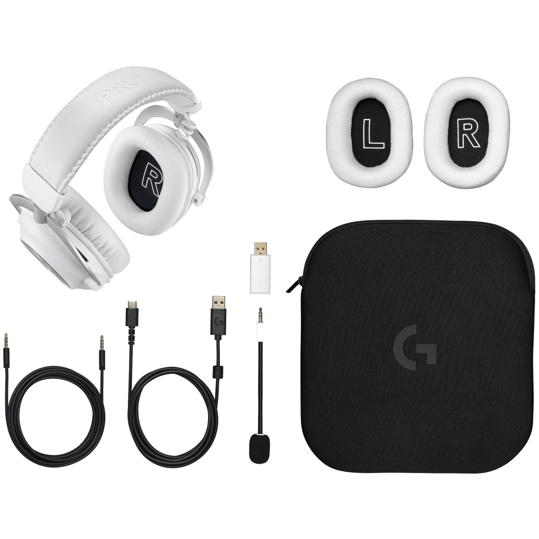 LOGITECH G PRO X2 LIGHTSPEED Wireless Gaming Headset - Blue Mic - WHITE-2