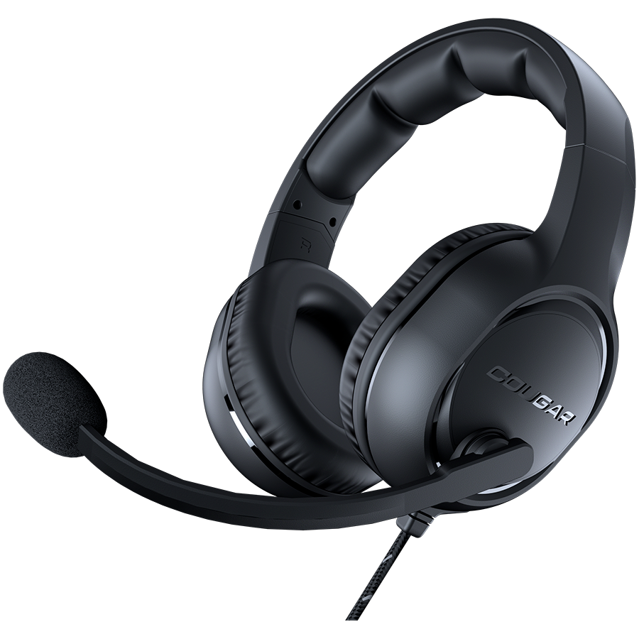 Headset COUGAR HX330 (stereo, 3.5-mm minijack, 50 mm, noise cancelling mic, crna)-0