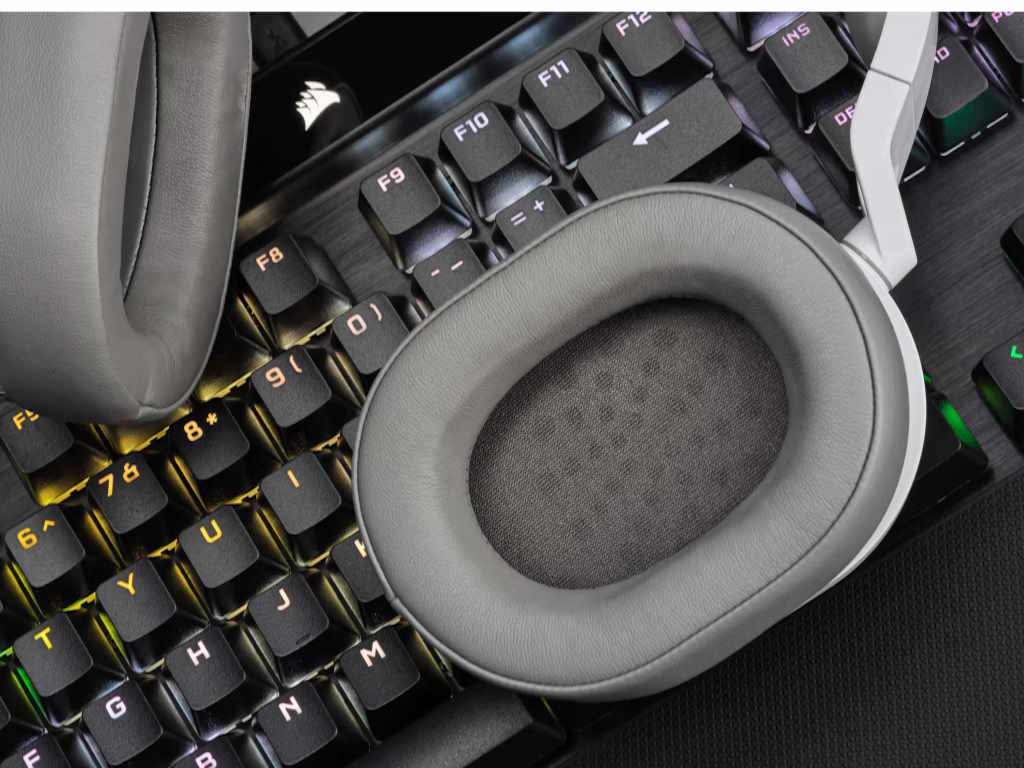 Slušalice CORSAIR HS55 (over-ear, žične, mikrofon, bijele)-2
