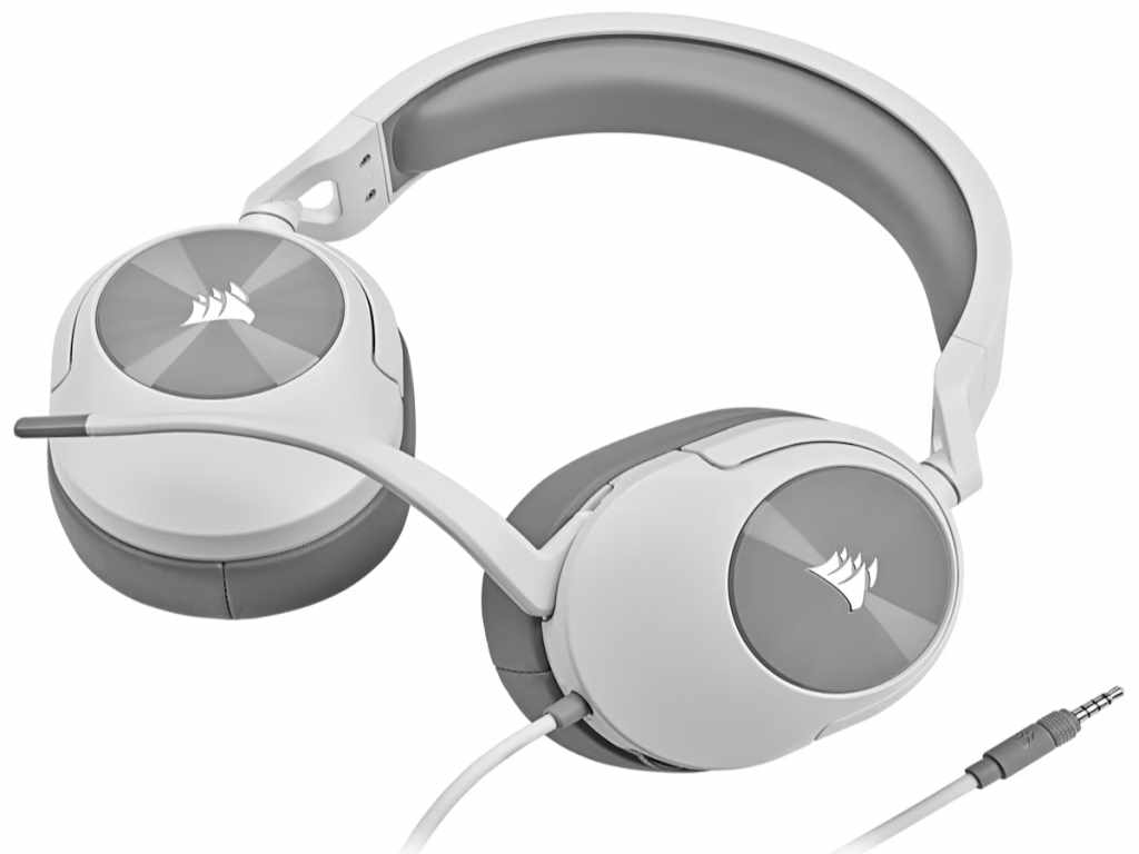 Slušalice CORSAIR HS55 (over-ear, žične, mikrofon, bijele)-3