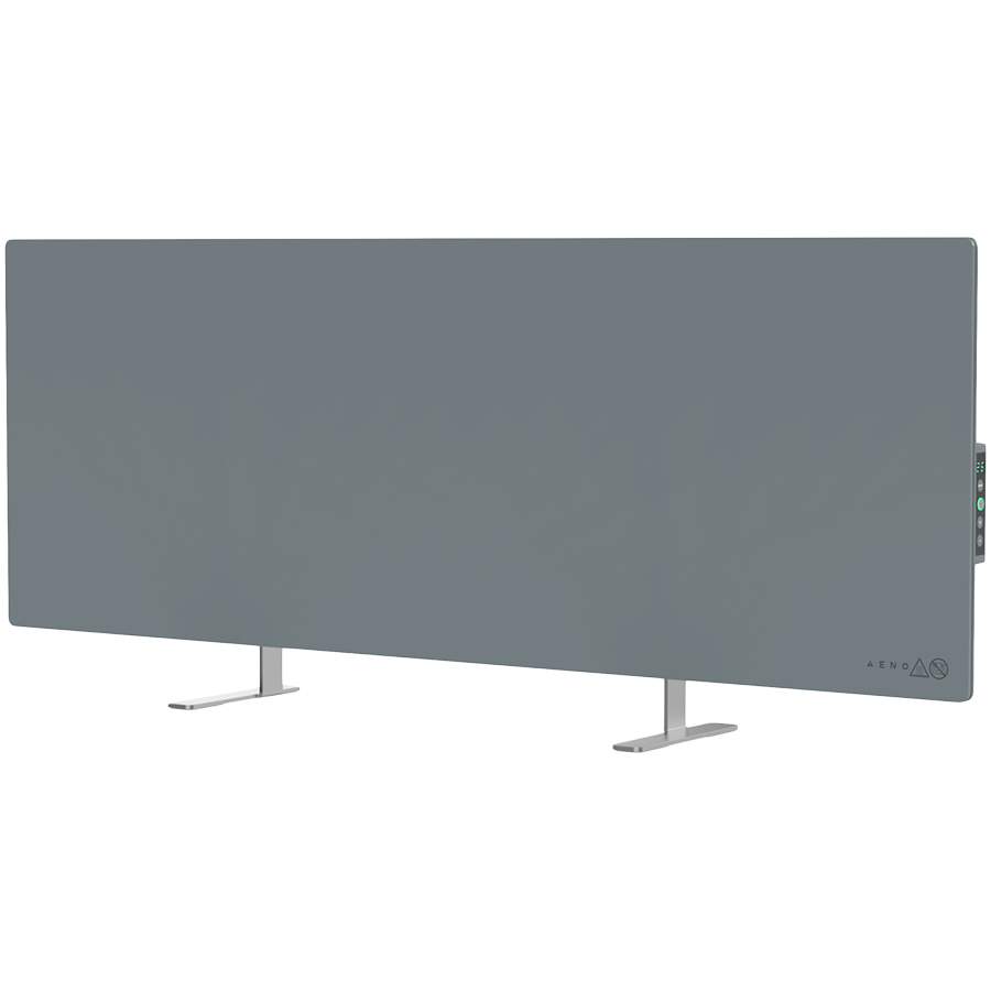 Grijalica AENO Premium Eco Smart Heater (700W, staklo otporno na temperaturu, infracrveno i konvekcijsko grijanje, LED zaslon, utikač tipa E/F) siva-0
