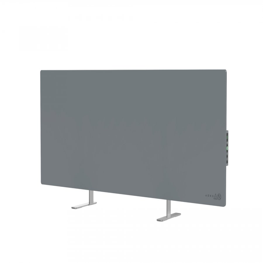 Grijalica AENO Premium Eco Smart Heater (700W, staklo otporno na temperaturu, infracrveno i konvekcijsko grijanje, LED zaslon, utikač tipa E/F) siva-3