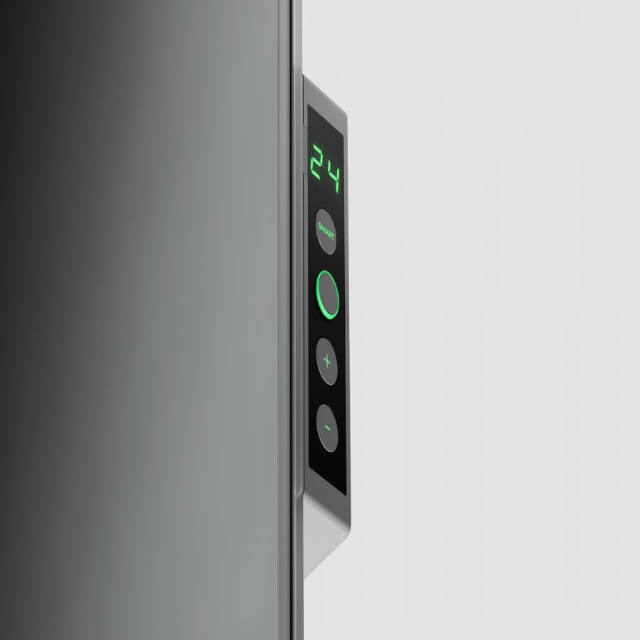 Grijalica AENO Premium Eco Smart Heater (700W, staklo otporno na temperaturu, infracrveno i konvekcijsko grijanje, LED zaslon, utikač tipa E/F) siva-8