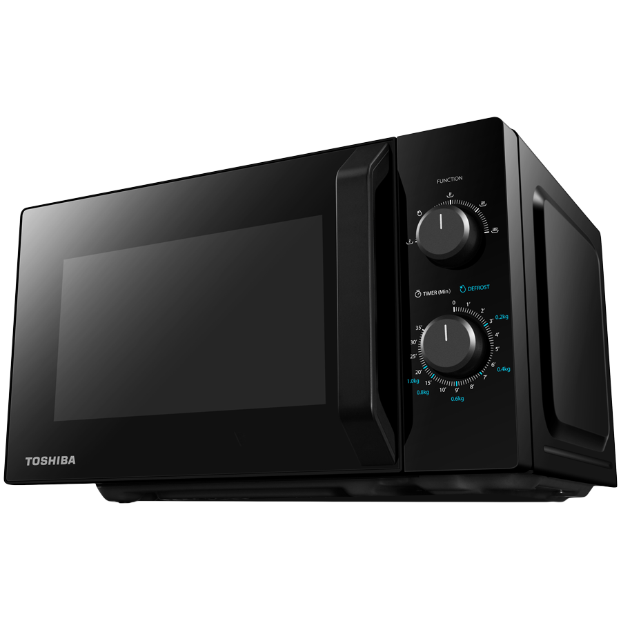Microwave oven, volume 20L, mechanical control, 800W, 5 power levels, LED lighting, defrosting, cooking end signal, black-3