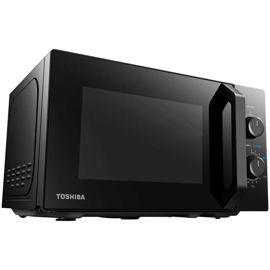 Microwave oven, volume 20L, mechanical control, 800W, 5 power levels, LED lighting, defrosting, cooking end signal, black-4