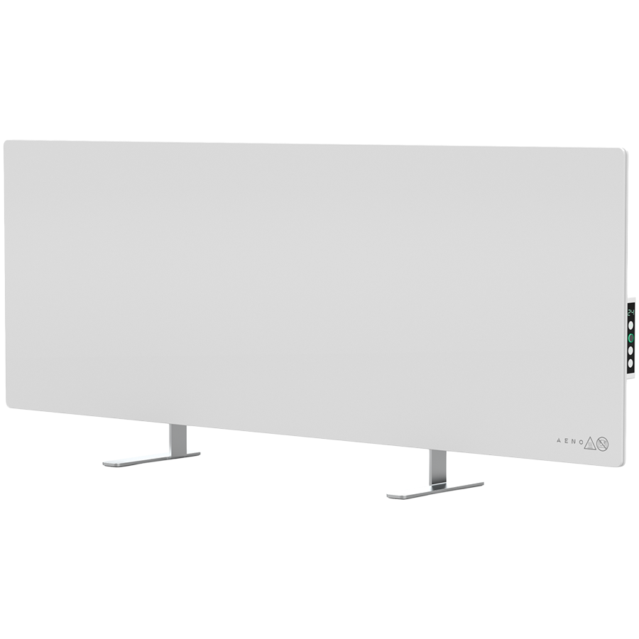 Grijalica AENO Premium Eco Smart Heater (700W, staklo otporno na temperaturu, infracrveno i konvekcijsko grijanje, LED zaslon, utikač tipa E/F) bijela