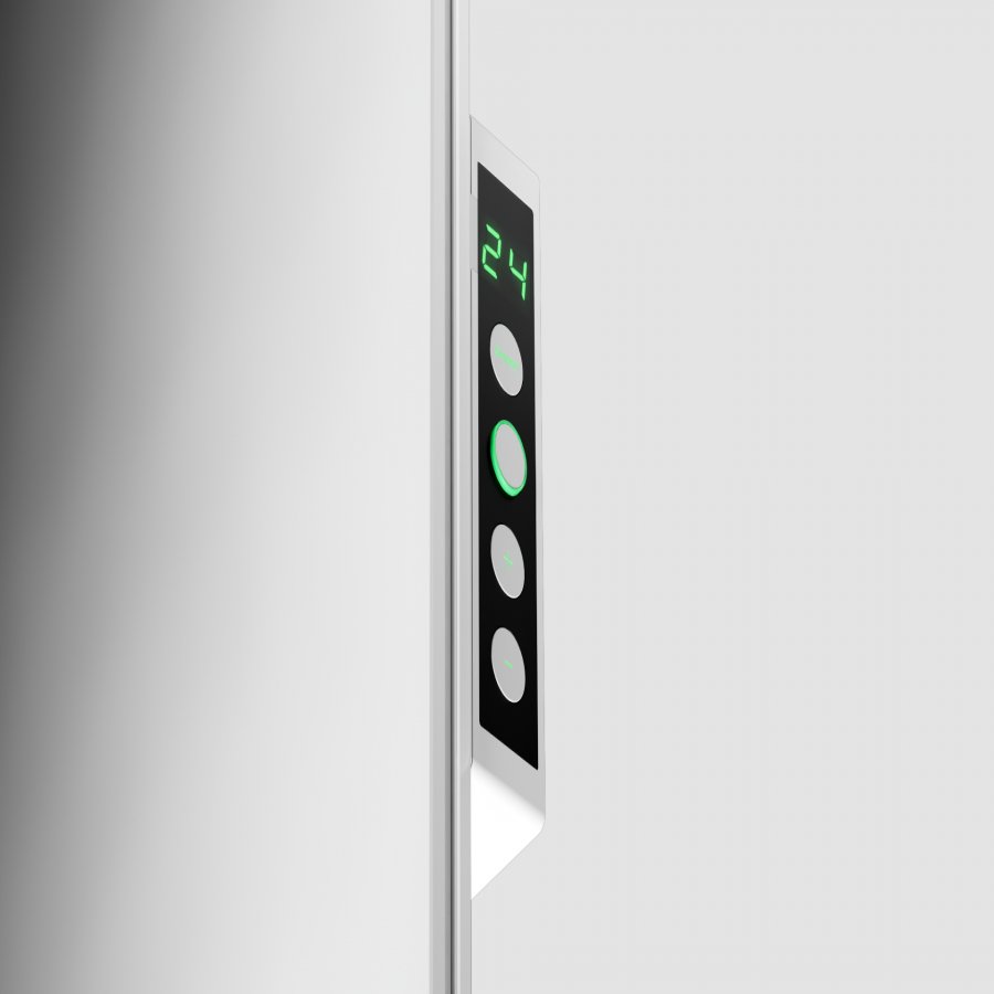 Grijalica AENO Premium Eco Smart Heater (700W, staklo otporno na temperaturu, infracrveno i konvekcijsko grijanje, LED zaslon, utikač tipa E/F) bijela-8