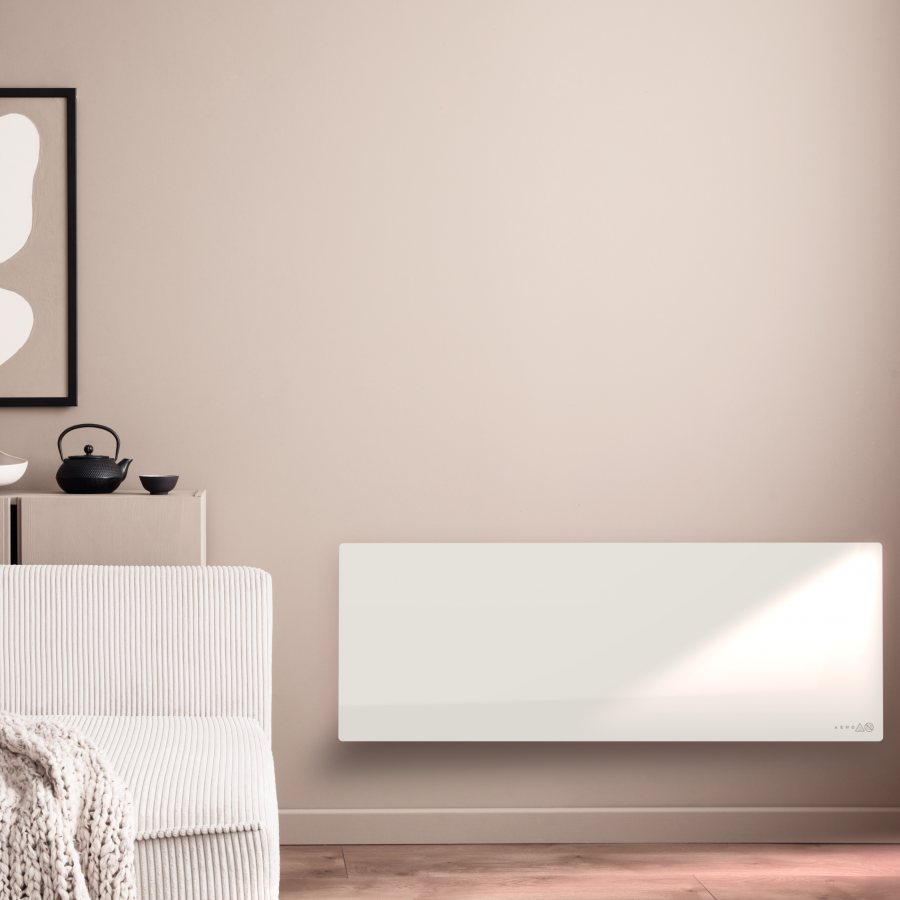 Grijalica AENO Premium Eco Smart Heater (700W, staklo otporno na temperaturu, infracrveno i konvekcijsko grijanje, LED zaslon, utikač tipa E/F) bijela-10