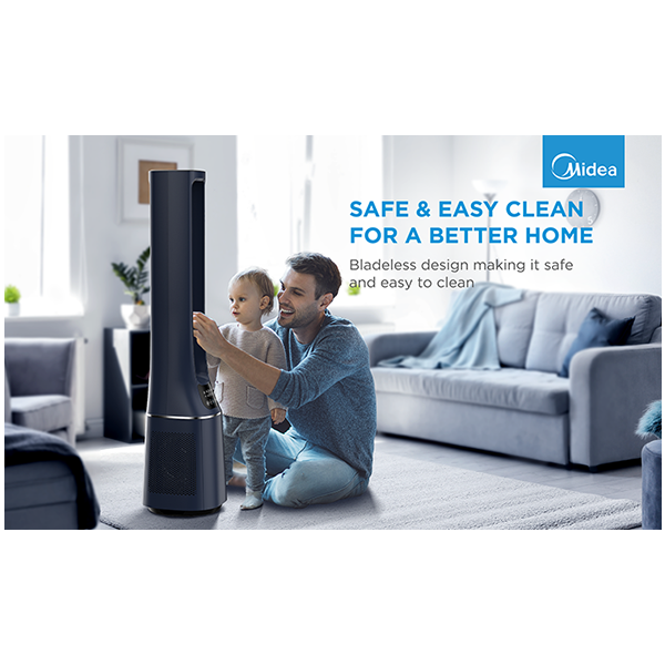 Ventilator i pročišćivač zraka MIDEA Bladeless Fan & air purifier Smart WiFi (H13 HEPA filter, 10 brzina, do 48 m2)-10