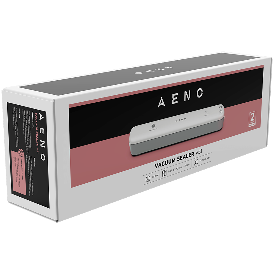 Aparat za vakuumiranje AENO VS1 (Elektronsko upravljanje, Vrijeme vakuumiranja od 10 sekundi, Kapacitet do 4.5 L/min, Snaga 85 W, Bijelo/Siva)-7