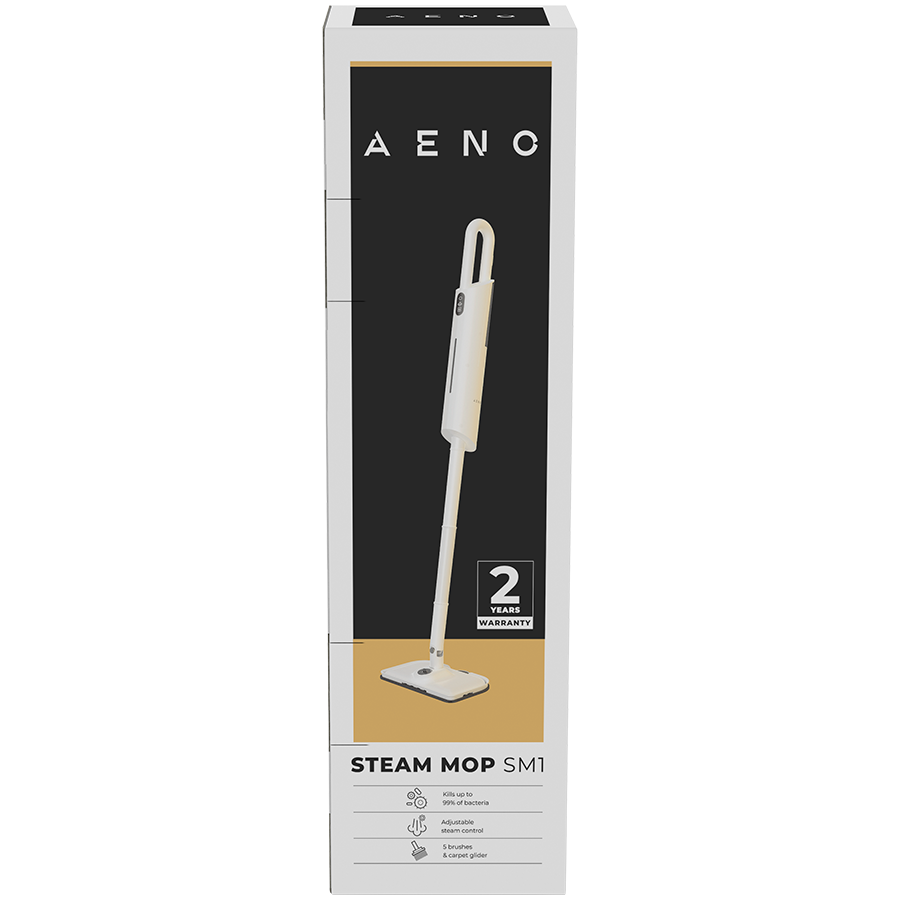 AENO Steam Mop SM1, with built-in water filter, aroma oil tank, 1000W, 110 °C, Tank Volume 380mL, Screen Touch Switch-6