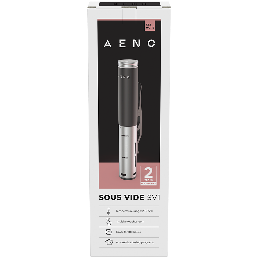 AENO Sous Vide SV1: 1200W, 4 Automatic programs, Temperature adjustment, Timer, Touch screen, LCD-display, IPX7 Water Proof-3