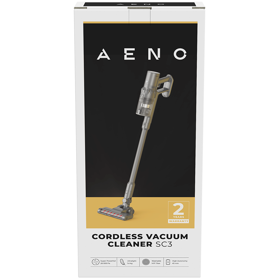 Štapni usisavač AENO SC3: electric turbo brush, LED lighted brush, resizable and easy to maneuver, washable MIF filter-3
