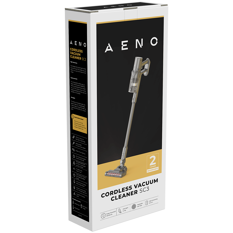 Štapni usisavač AENO SC3: electric turbo brush, LED lighted brush, resizable and easy to maneuver, washable MIF filter-5