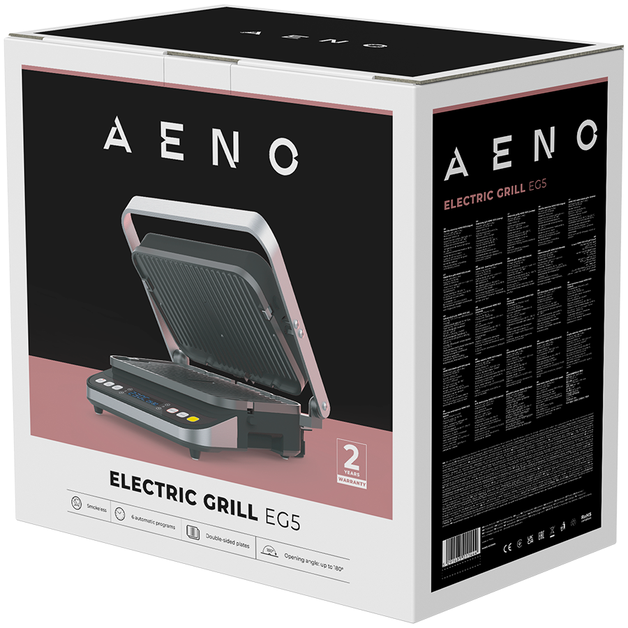 Električni roštilj AENO Contact grill 220-240V 2000W-10