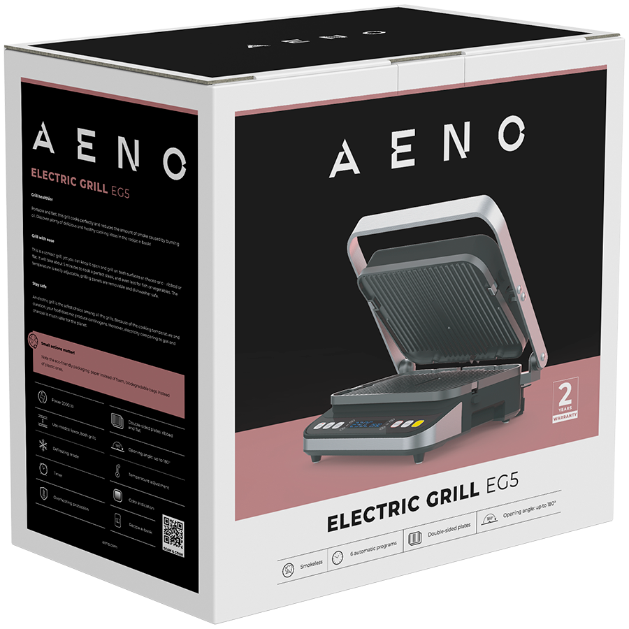Električni roštilj AENO Contact grill 220-240V 2000W-11