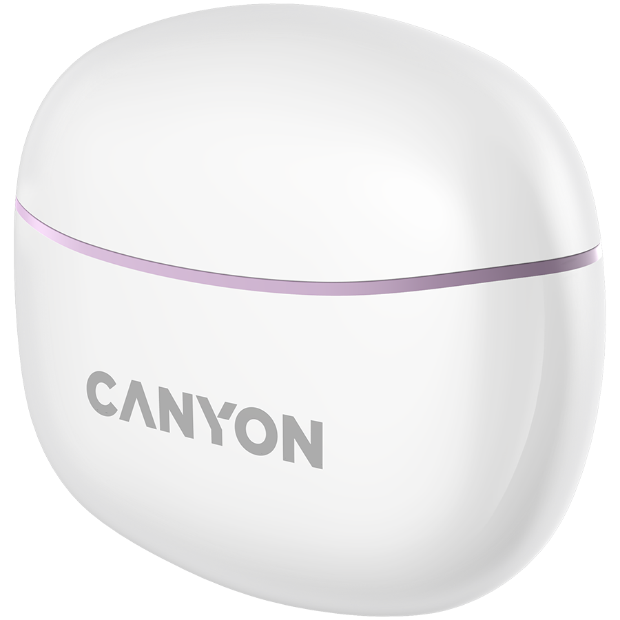 Canyon TWS-5 Bluetooth headset, with microphone, BT V5.3 JL 6983D4, Frequence Response:20Hz-20kHz, battery EarBud 40mAh*2+Charging Case 500mAh, type-C cable length 0.24m, size: 58.5*52.91*25.5mm, 0.03-3