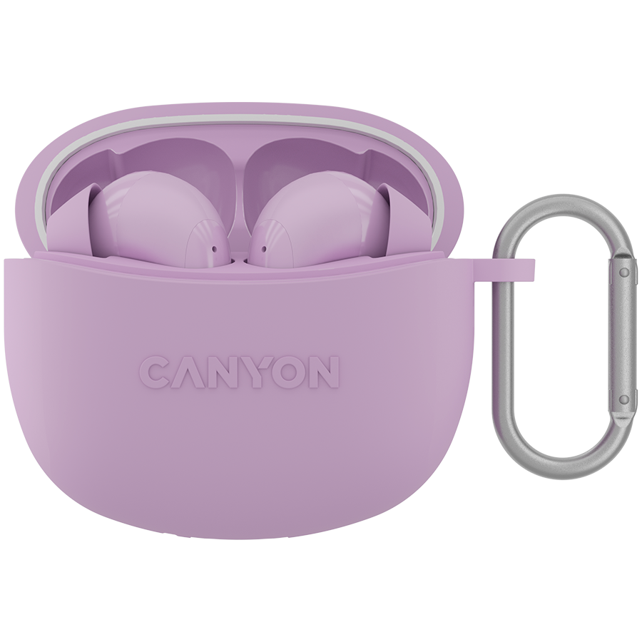 Canyon TWS-5 Bluetooth headset, with microphone, BT V5.3 JL 6983D4, Frequence Response:20Hz-20kHz, battery EarBud 40mAh*2+Charging Case 500mAh, type-C cable length 0.24m, size: 58.5*52.91*25.5mm, 0.03-5