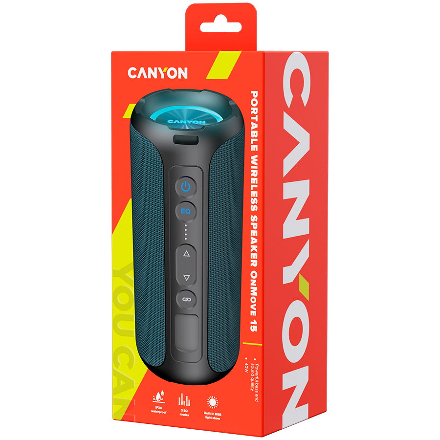 Zvučnik CANYON OnMove 15 (bluetooth, 2*20W, IPX6, 2600 mAh)-5