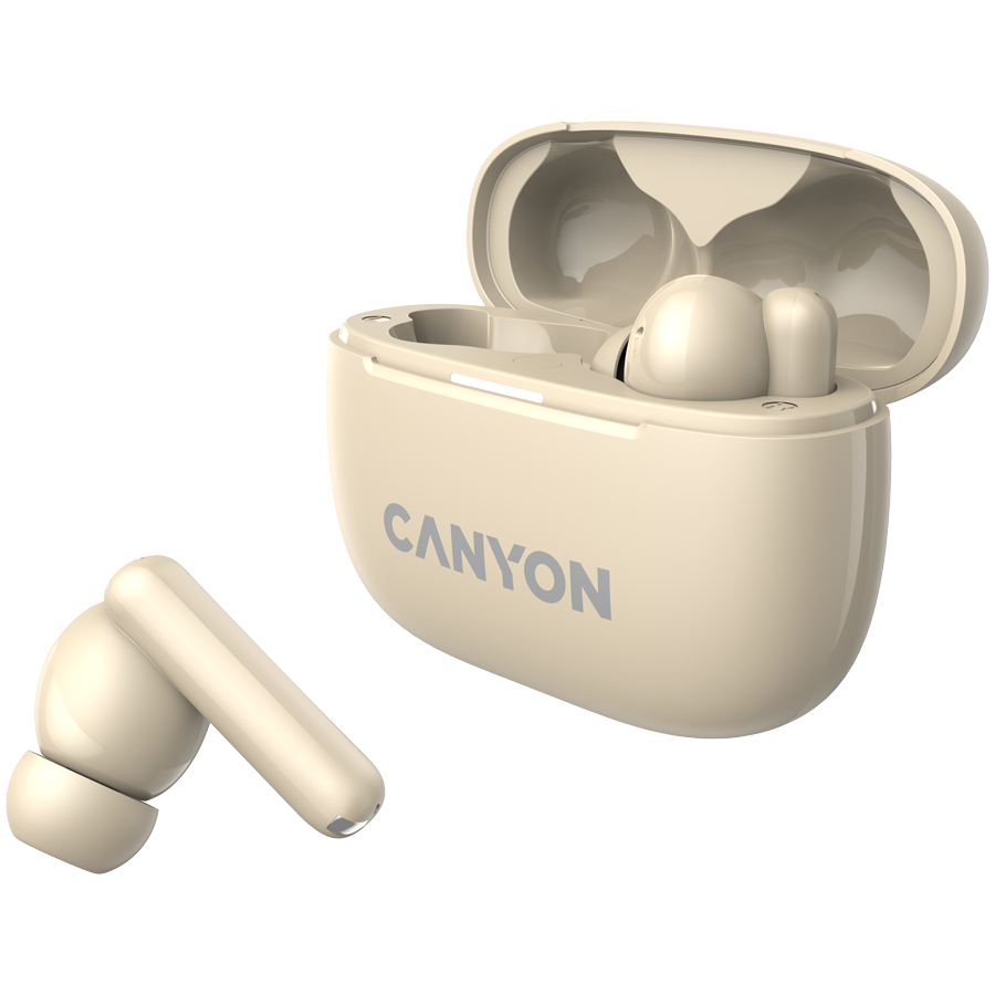 Slušalice CANYON TWS-10 (in-ear, bežične, Bluetooth 5.3, frekvencijski odgovor 20Hz-20kHz, boja bež)-4