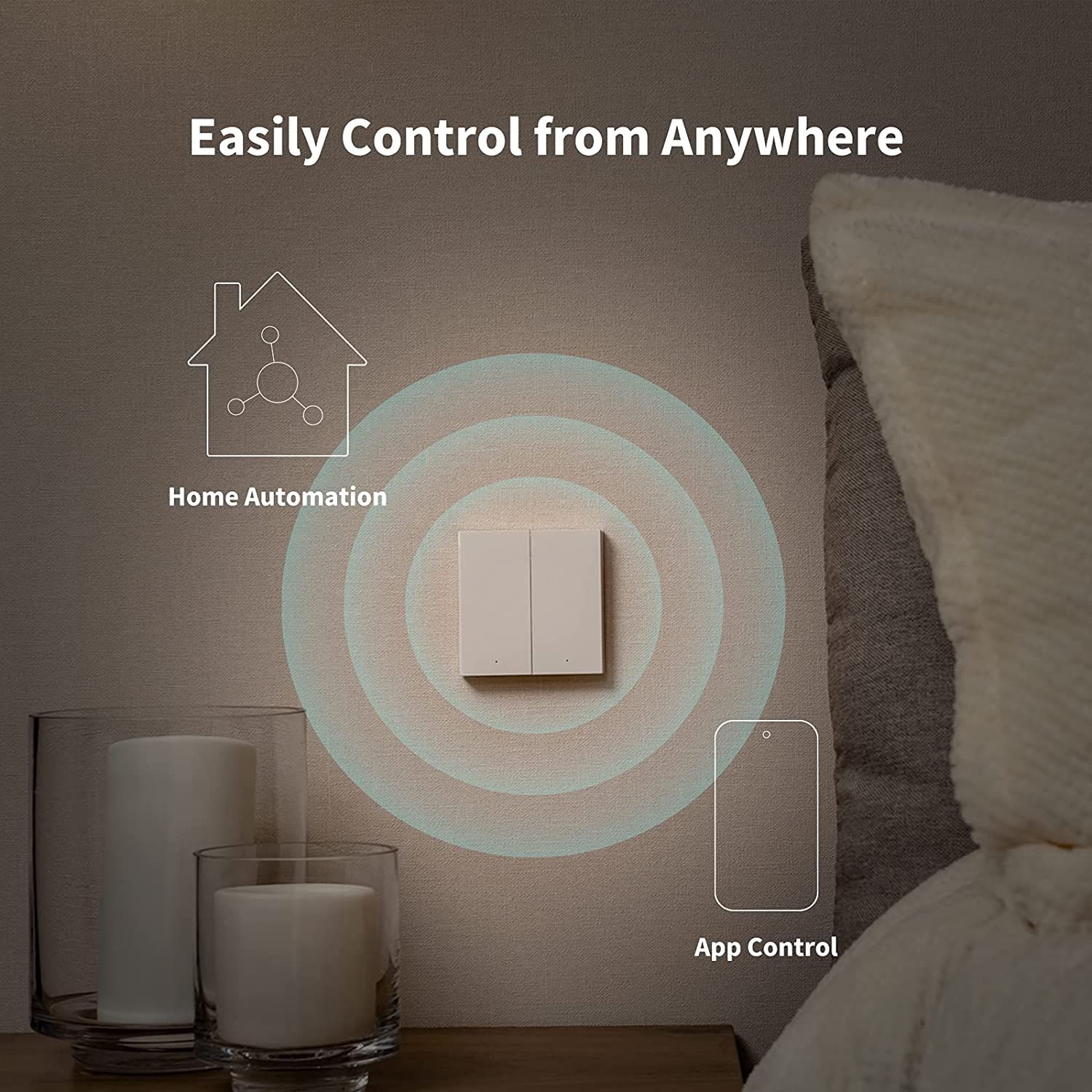 Pametni prekidač AQARA WS-EUK04 Smart Wall Switch H1 (dvostruki zidni)-5