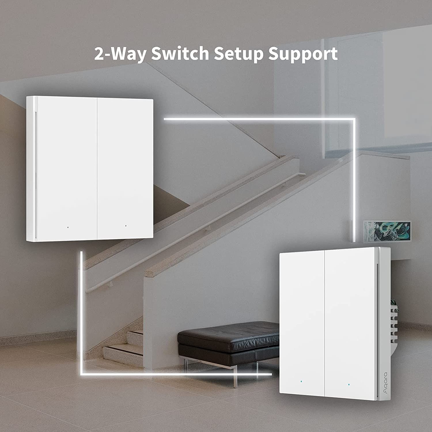 Pametni prekidač AQARA WS-EUK04 Smart Wall Switch H1 (dvostruki zidni)-6