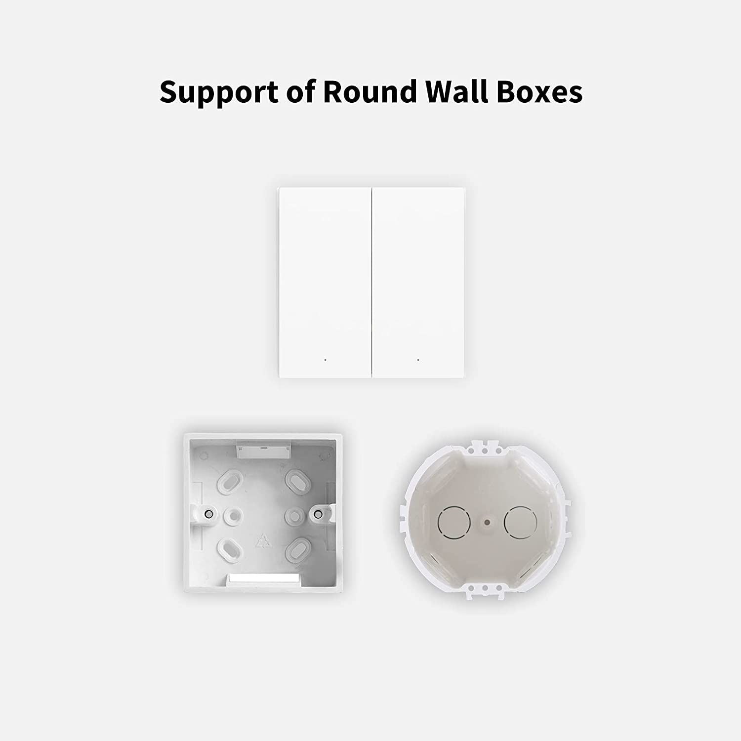 Pametni prekidač AQARA WS-EUK04 Smart Wall Switch H1 (dvostruki zidni)-3