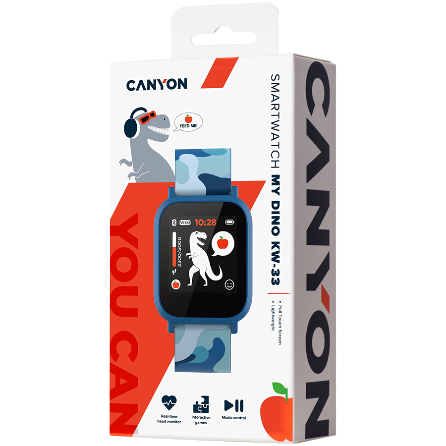 Dječji pametni sat CANYON Teenager My Dino CNE-KW33BL plavi-4